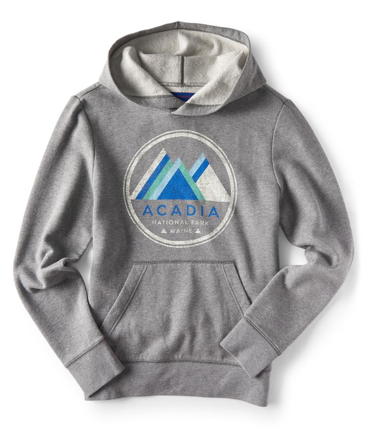 Aeropostale Aeropostale Acadia National Park Pullover Hoodie - Medium Heather Grey, Xsmall