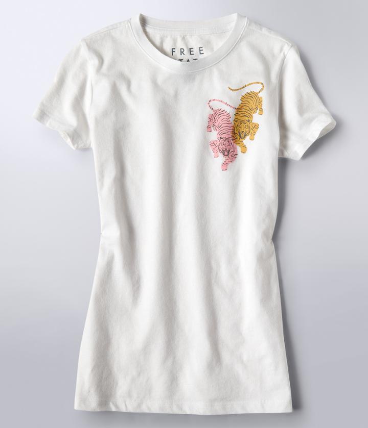 Aeropostale Aeropostale Free State Double Trouble Graphic Tee - Bleach, Xsmall