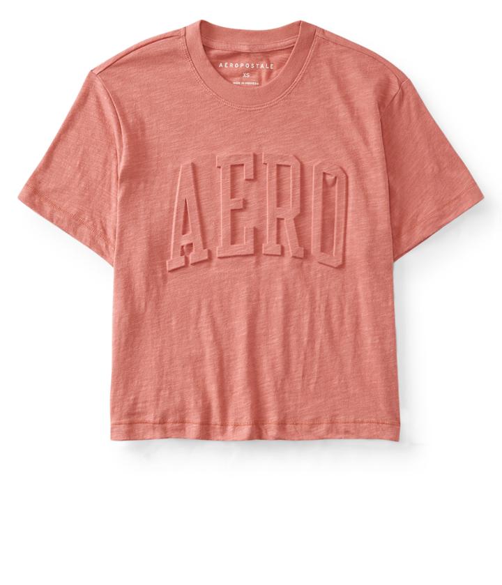 Aeropostale Aeropostale Molded Aero Logo Tee - Light Red, Xsmall