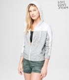 Aeropostale Aeropostale Lld Melange Live Love Run Full-zip Hoodie - Bleach, Xsmall