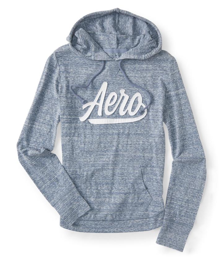 Aeropostale Aeropostale Lightweight Aero Pullover Hoodie - Denim, Xsmall