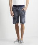 Aeropostale Marled Stripe Terry Jogger Shorts