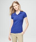 Aeropostale Aeropostale Solid Uniform Pique Polo - Purple, Xsmall