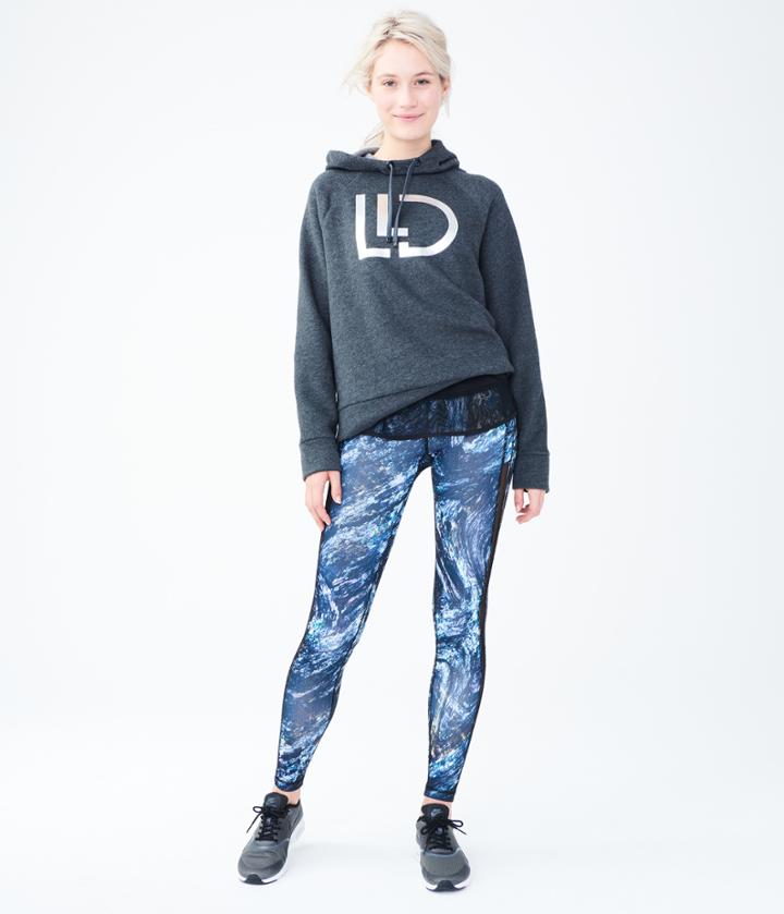 Aeropostale Aeropostale Lld Logo Fleece Pullover Hoodie - Charcoal Heather Grey, Xsmall
