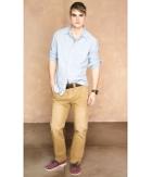 Aeropostale Long Sleeve Solid Oxford Look