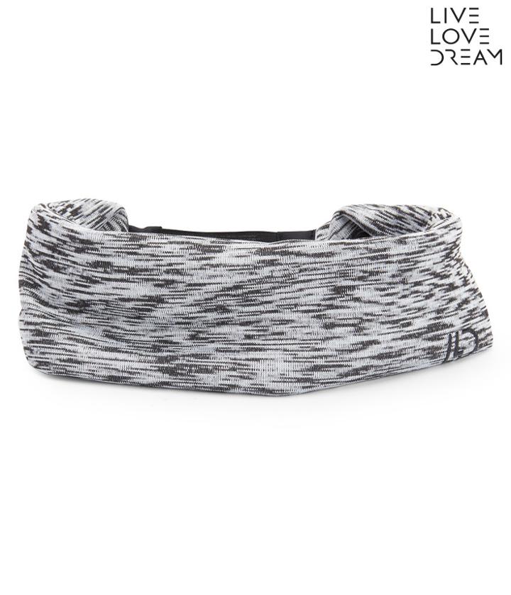 Aeropostale Aeropostale Lld Space-dye Stretch Fleece Earband - Black/white