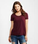 Aeropostale Solid Boxy Pocket Tee