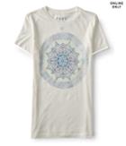Aeropostale Aeropostale Free State Stencil Flower Graphic Tee - Floral White, Small