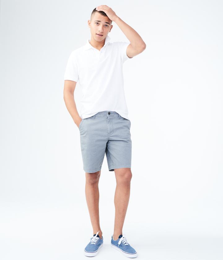 Aeropostale Aeropostale Solid Uniform Pique Polo - Bleach, Xsmall