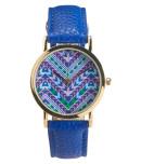 Aeropostale Printed Dial Faux Leather Analog Watch