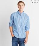 Aeropostale Prince & Fox Banker Stripe Button Down