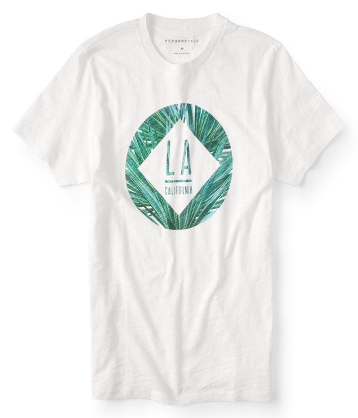 Aeropostale Aeropostale La Palm Circle Graphic Tee - Bleach, Xsmall