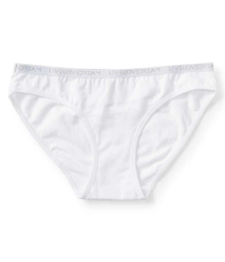 Aeropostale Aeropostale Solid Logo Bikini - Bleach, Large