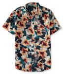 Aeropostale Hibiscus Pocket Woven Shirt