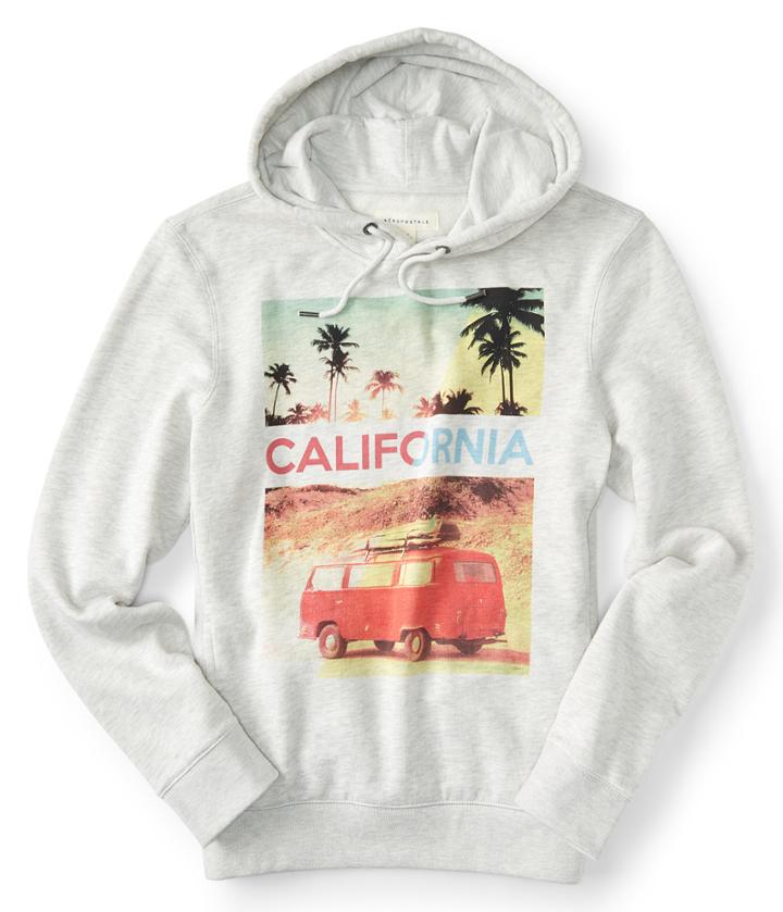 Aeropostale Aeropostale California Pullover Hoodie - Lightest Heather Grey, Xsmall