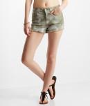 Aeropostale Tie-dye Frayed Shorty Shorts