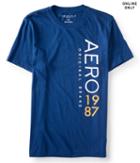 Aeropostale Aeropostale Vertical Aero 1987 Graphic Tee - Midnight Blue, Xxlarge