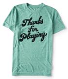 Aeropostale Aeropostale Thanks For Playing Graphic Tee - Bottle Green, Xsmall
