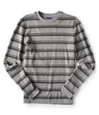 Aeropostale Aeropostale Long Sleeve Varsity Stripe Thermal Tee - Medium Heather Grey, Xsmall
