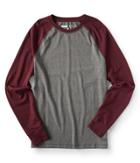 Aeropostale Aeropostale Long Sleeve Colorblock Raglan Stretch Tee - Port Royale, Xsmall