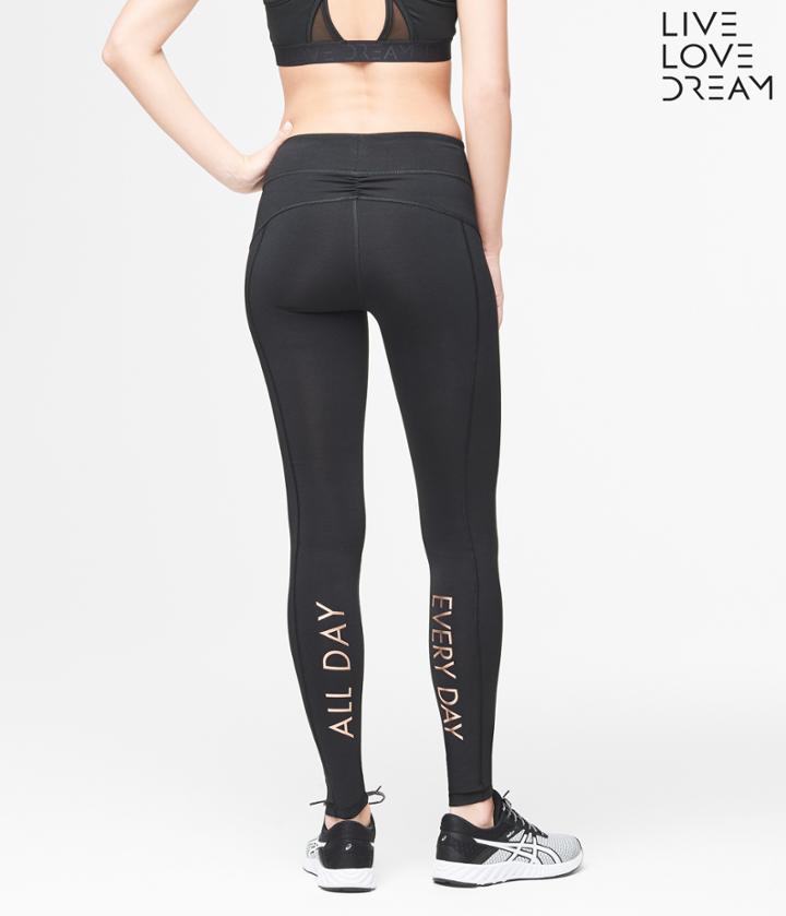 Aeropostale Aeropostale Lld #bestbootyever All Day Every Day Leggings - Black, Xsmall