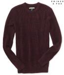 Aeropostale Prince & Fox Marled Crew Sweater