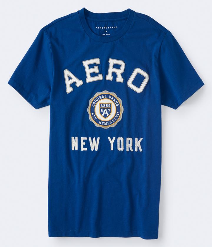 Aeropostale Aeropostale Aero New York Graphic Tee - Navy, Small