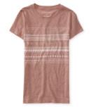 Aeropostale Variegated Stripe Print Tee