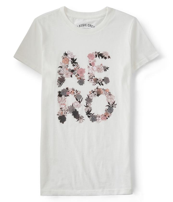 Aeropostale Aeropostale Aero Floral Graphic Tee - Floral White, Xsmall