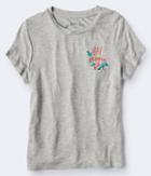 Aeropostale Aeropostale Seriously Soft Day Trippin' Girl Tee - Light Heather Grey, Small