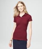 Aeropostale Aeropostale Solid Uniform Pique Polo - Auburn, Xsmall