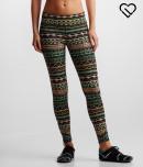 Aeropostale Lld Chevron Print Ruched Leggings