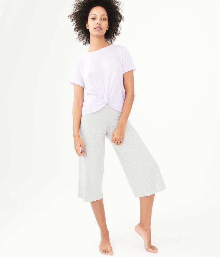 Aeropostale Aeropostale Lld Knot-front Tee - Light Purple, Xsmall