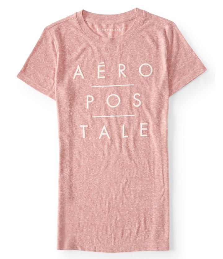 Aeropostale Aeropostale Graphic Tee - Light Red, Xsmall