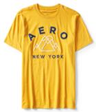 Aeropostale Aeropostale Aero Mountains Ny Logo Graphic Tee - Golden Glow, Xsmall