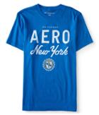 Aeropostale Aeropostale Aero New York Logo Graphic Tee - Uniform Blue, Xxlarge