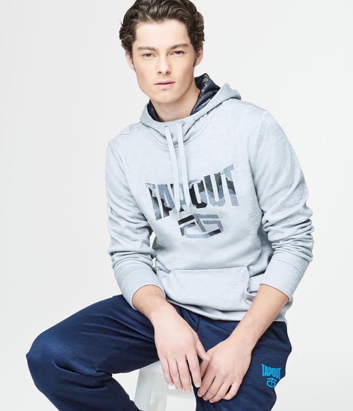 Aeropostale Aeropostale Tapout Breakthrough Pullover Hoodie - Grey, Small