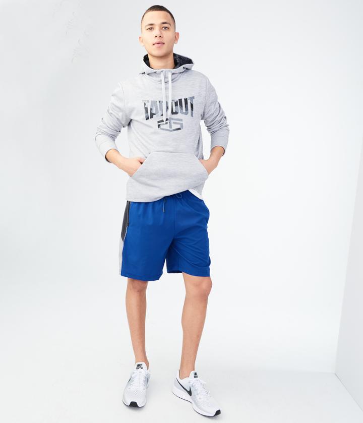 Aeropostale Aeropostale Side-stripe Reflex Athletic Shorts - Blue, Xsmall