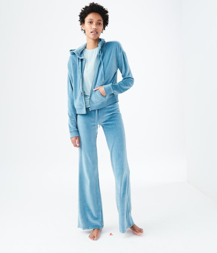 Aeropostale Aeropostale Velour Fit & Flare Sweatpants - Campanula, Xsmall
