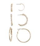 Aeropostale Beaded Hoop Earring 3-pack