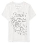 Aeropostale Sparkle Sports Cropped Graphic T