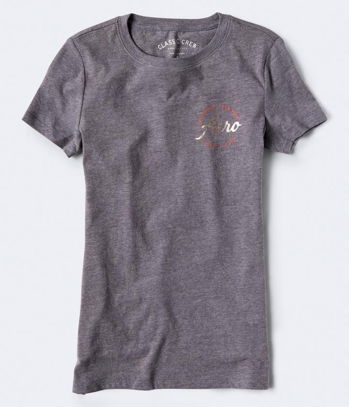 Aeropostale Aeropostale Foil Aero Graphic Tee - Medium Grey, Xsmall