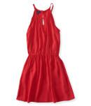 Aeropostale Solid High-neck Dress