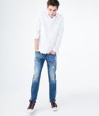 Aeropostale Aeropostale Slim Straight Medium Wash Destroyed Reflex Jean - Medium Wash, 27x28