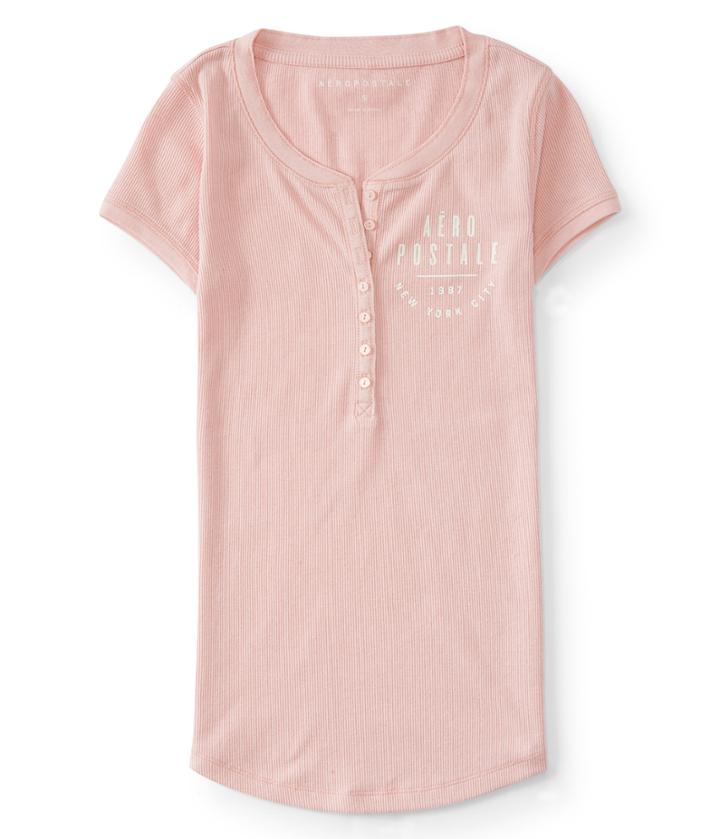 Aeropostale Aeropostale New York City Henley - Light Ping, Xsmall