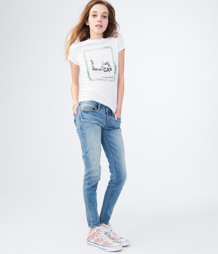 Aeropostale Aeropostale Framed La Graphic Tee - Bleach, Xsmall