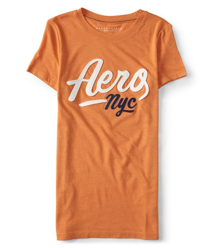 Aeropostale Aeropostale Aero Nyc Graphic Tee - Light Orange, Xsmall