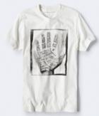 Aeropostale Aeropostale Palm Of Your Hand Graphic Tee - Bleach, Xsmall