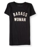Aeropostale Aeropostale Badass Woman Graphic Tee - Black, Xsmall