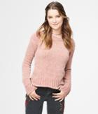 Aeropostale Aeropostale Solid Chenille Sweater - Light Red, Xsmall